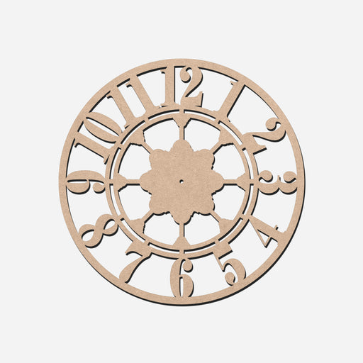 MDF Wall Clock Base (Geometric Design) |  - Resinarthub