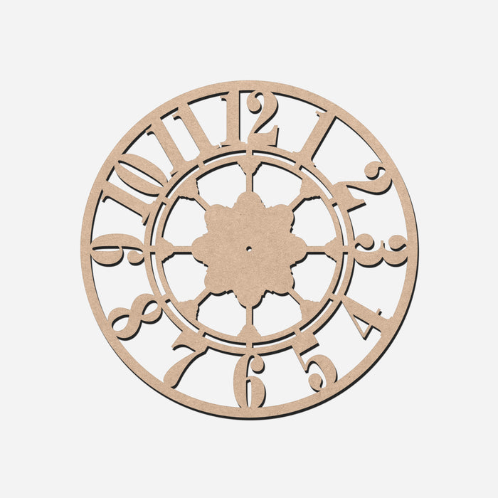 MDF Wall Clock Base (Geometric Design) | - Resinarthub