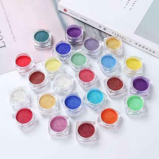 Aura Crest Mica Powder Resin Dye , 3Mg Mini packs - Set of 12 Colors | Pigment - Resinarthub