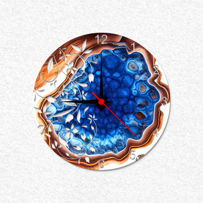 MDF Wall Clock Base (Floral Design) | Surfaces - Resinarthub