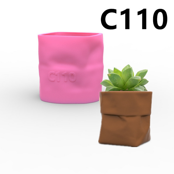 Folded Paper Bag Vase for Jesmonite Art | Mould - Resinarthub