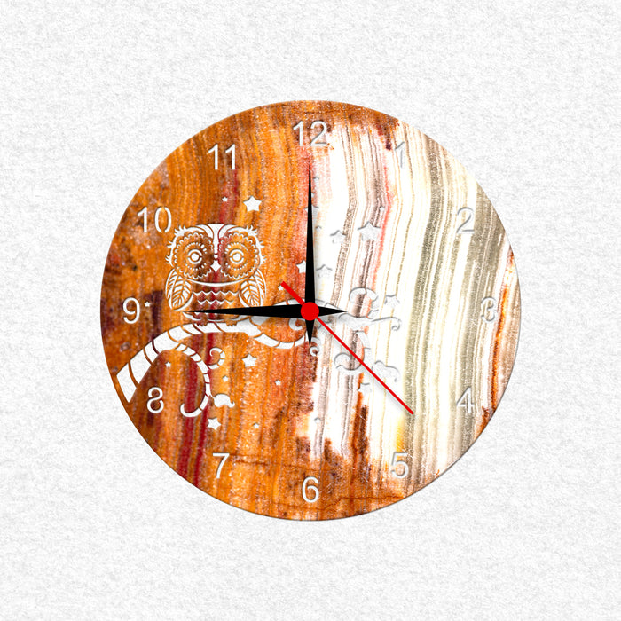 Owl Clock MDF Wall Clock Base 50cm(Dia) | Surfaces - Resinarthub