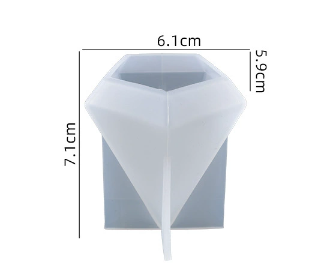 Geometric Diamond Shaped Ring Holder Silicone Mold for Resin Art