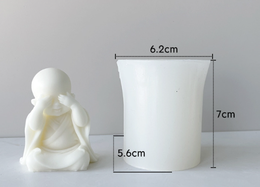 Baby Buddha Shaped Silicone Candle Mold | Mould - Resinarthub