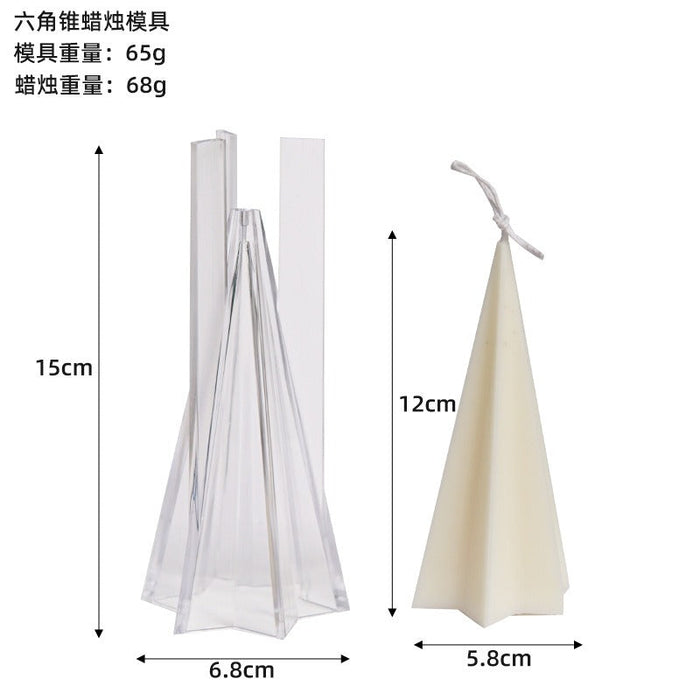 Cone Acrylic Candle Mold -3 variants | mould - Resinarthub
