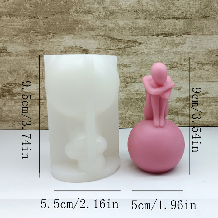 Alone Human Silicone Mold for Candle Making | Mould - Resinarthub