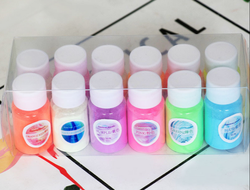 12pcs Noctilucent Mica powder | Pigment - Resinarthub