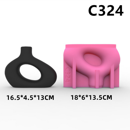Hollow Bottle Shaped Vase Silicone Mold for Jesmonite Art | Mould - Resinarthub