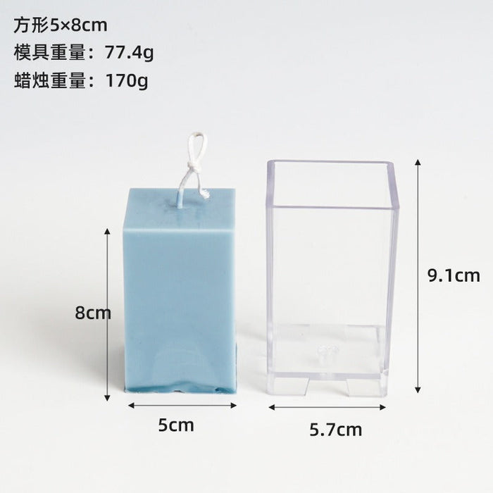 Square Acrylic Candle Mold | Mould - Resinarthub