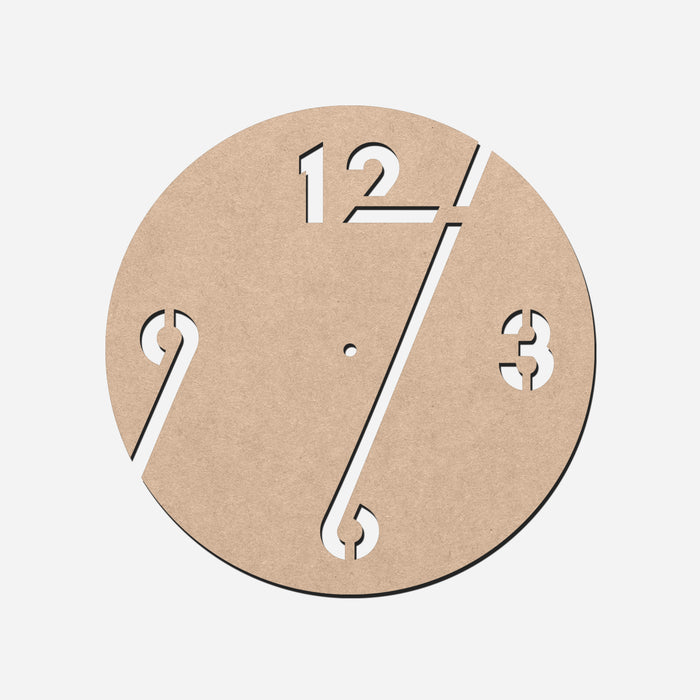 4 Digits MDF Wall Clock Base 50cm (Dia) | Surfaces - Resinarthub