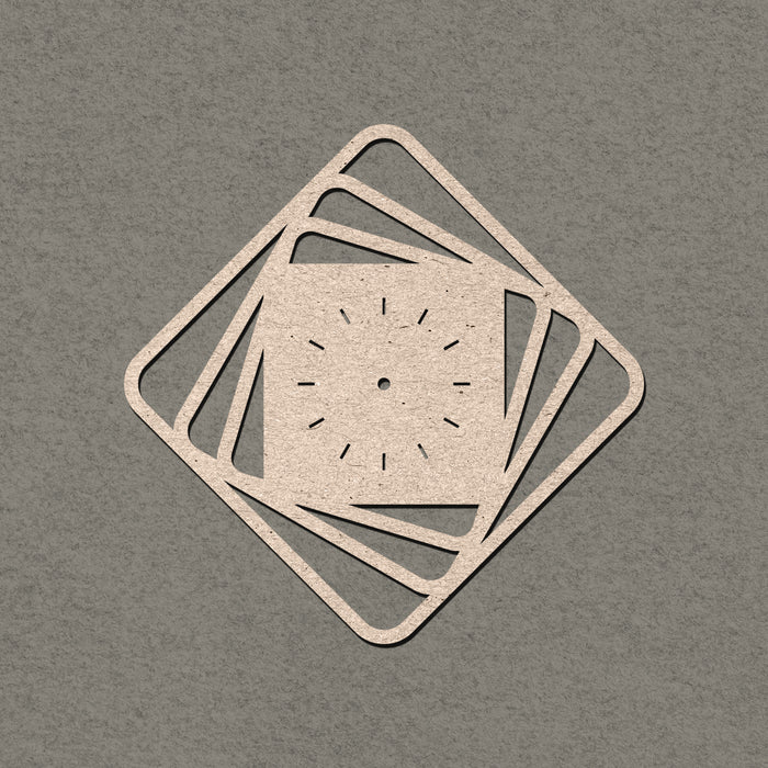 Square Shaped MDF Wall Clock Base 40*40cm | Surfaces - Resinarthub