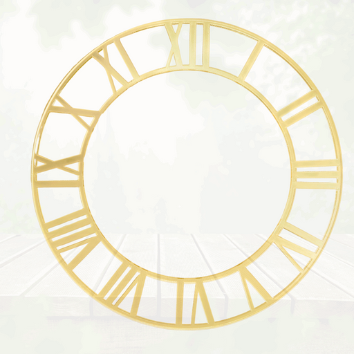30 cm Roman Numeric Clock Rings (6cm Numeric Size) | Fillings - Resinarthub
