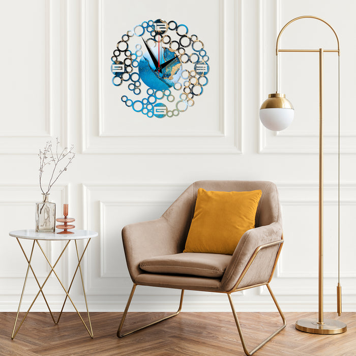 Bubble Shaped MDF Wall Clock Base 50cm (Dia) | Surfaces - Resinarthub