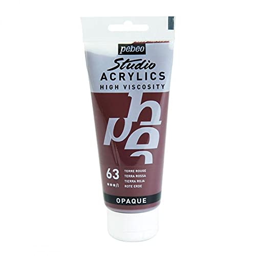 Pebeo Studio Acrylics 100 ml- 63 Terra Rossa | Pigment - Resinarthub