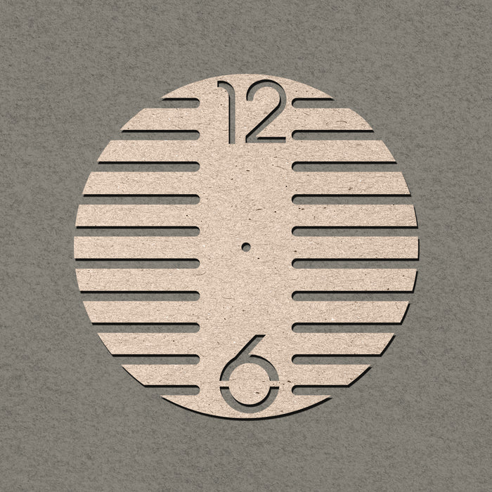 2 Digits MDF Wall Clock Base 50cm (Dia) | Surfaces - Resinarthub