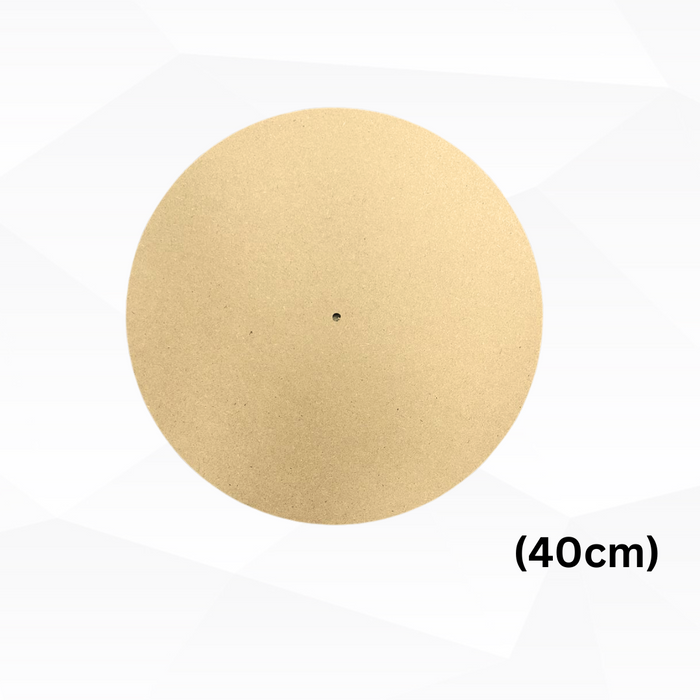 MDF Wall Clock Board Base Brown (3 Style) | Surfaces - Resinarthub
