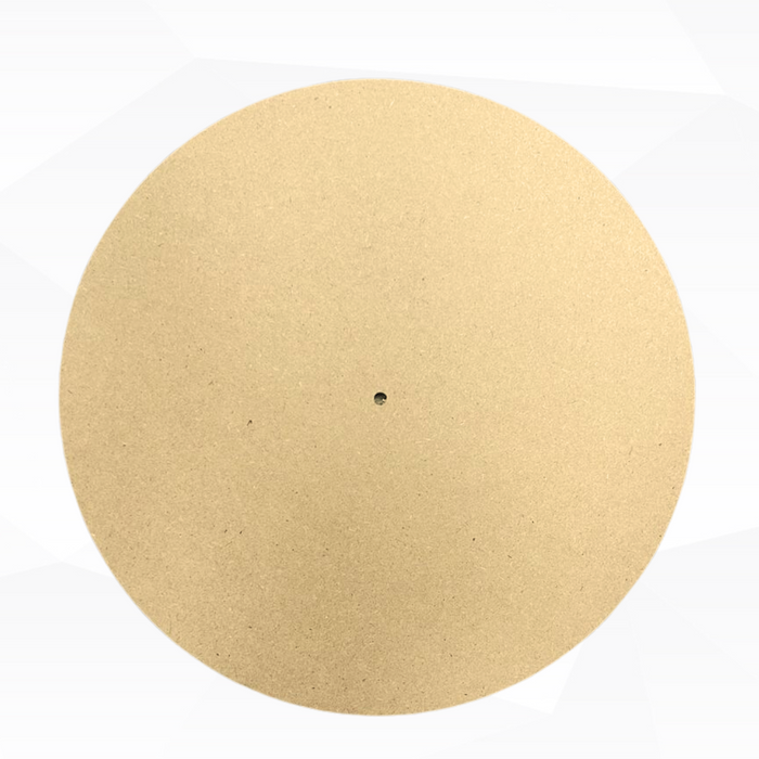 MDF Wall Clock Board Base Brown (3 Style) | Surfaces - Resinarthub