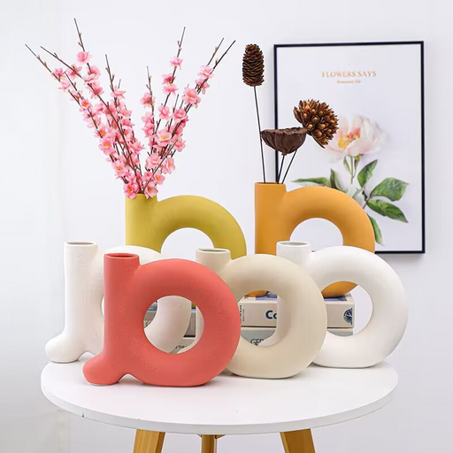 Donut Shaped Silicone Vase Mold for Jesmonite Art | Mould - Resinarthub