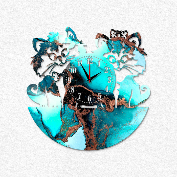 Twin Kitten MDF Wall Clock Base 53.2*53cm | Boards and Clock Accessories - Resinarthub