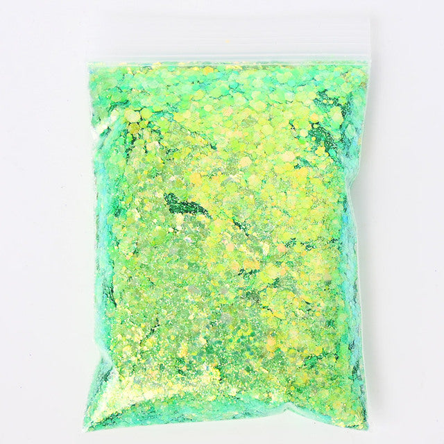 Holographic Mixed Hexagon Shape Glitter |  - Resinarthub