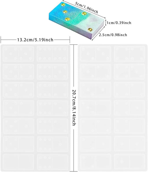 Dominoes Silicone Mould | Mould - Resinarthub