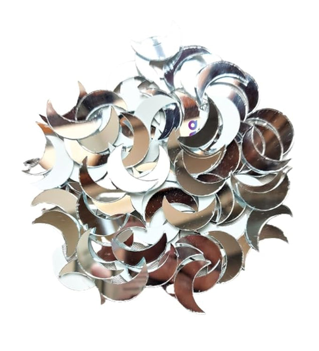 Mirror Cuts for Art & Craft- Moon Shape | Fillings - Resinarthub