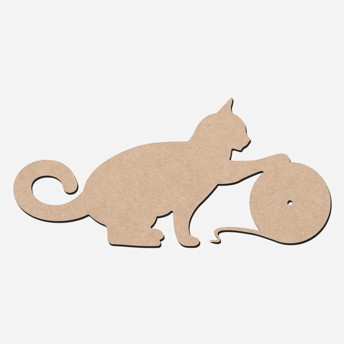 MDF Cat Wall Clock Base 28.2*60cm | Surfaces - Resinarthub