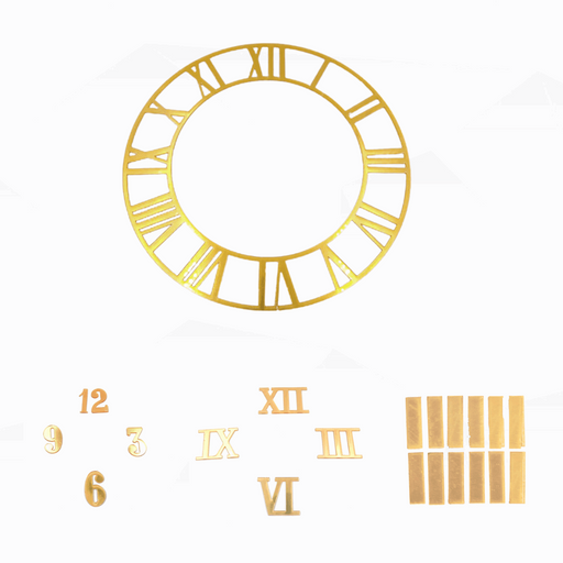 Acrylic Clock Accessories (Gold) 14 variants | Boards and Clock Accessories - Resinarthub