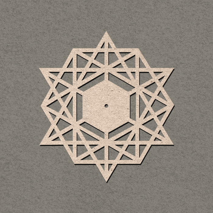 Triangle Loop MDF Wall Clock Base 50cm | Surfaces - Resinarthub