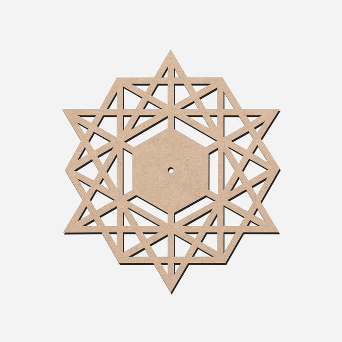 Triangle Loop MDF Wall Clock Base 50cm | Surfaces - Resinarthub