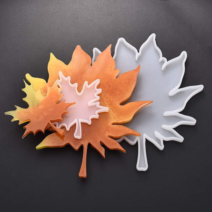 Leaf Silicone Mould in 4 Different Variants | Mould - Resinarthub