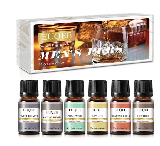 6pc Men's Pick Fragrance for Candle Making | Fillings - Resinarthub