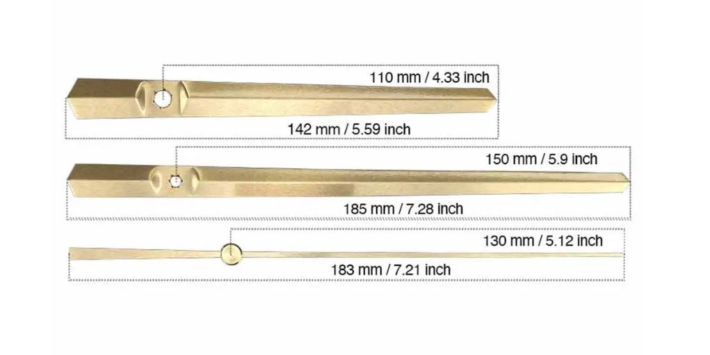 Clock Hands/ Needles For Clock Making (4 variants) | Boards and Clock Accessories - Resinarthub
