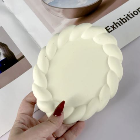 Twisted Bubble Silicone Coaster Mold For Jesmonite | Mould - Resinarthub