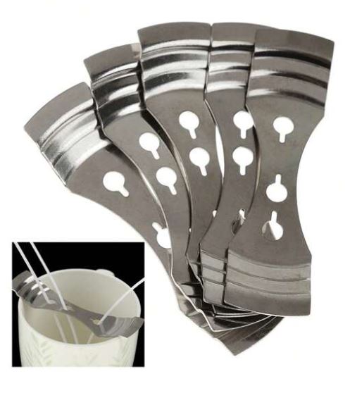 Stainless Steel Candle Wick Holder- 5pcs | Tools - Resinarthub