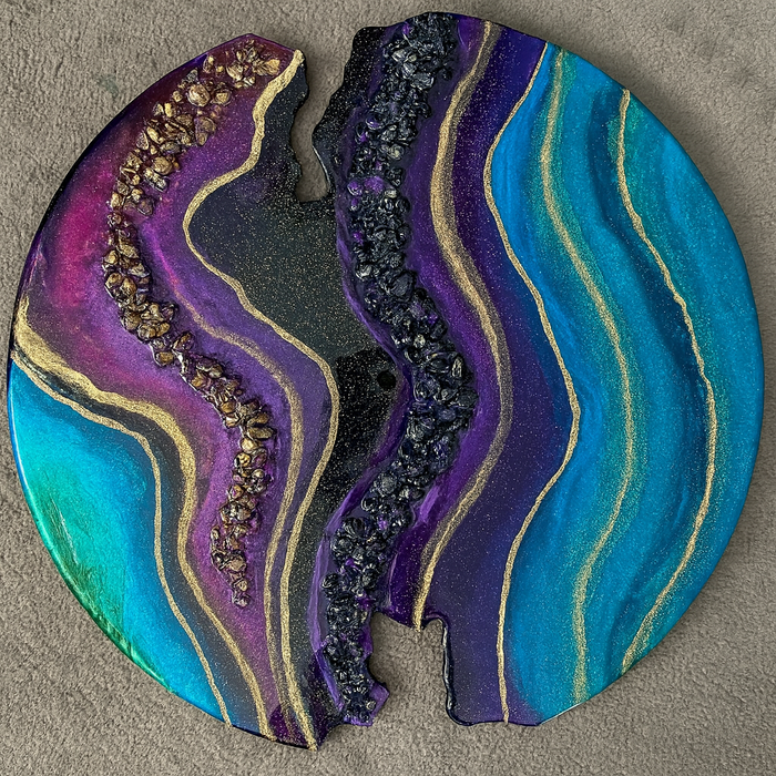 Geode Clock MDF for Resin Art Hub