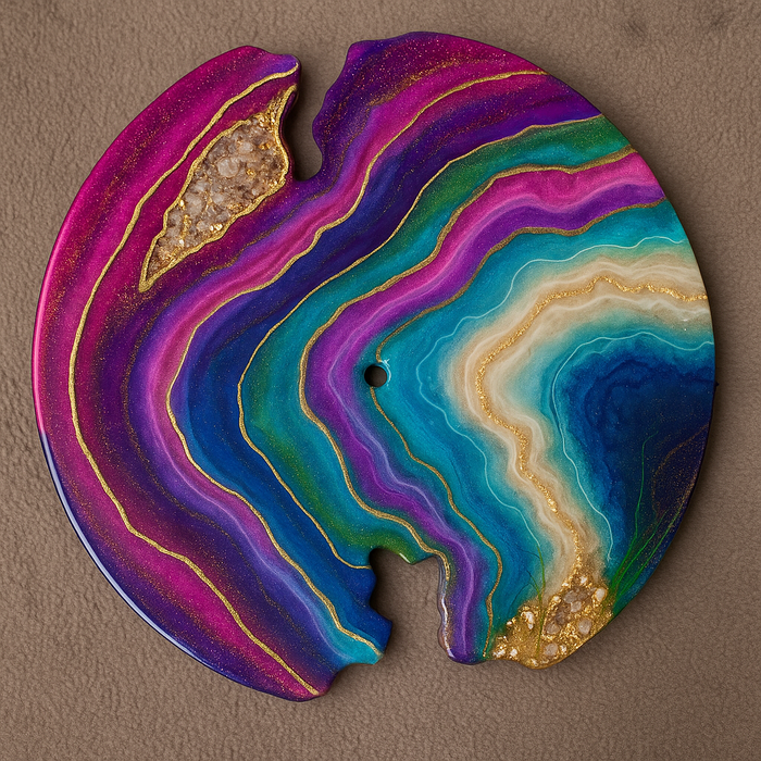 Geode Clock MDF for Resin Art Hub