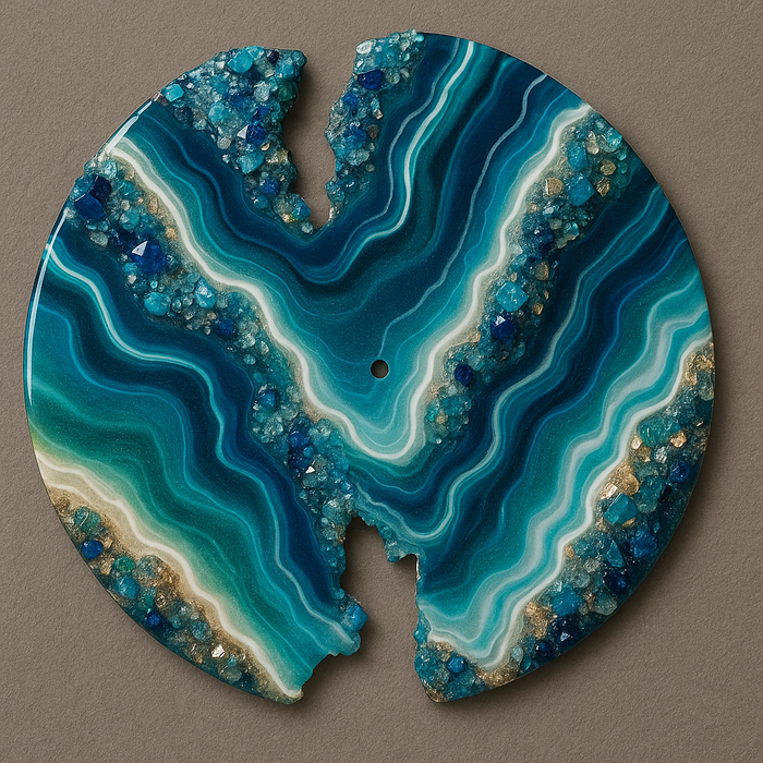Geode Clock MDF for Resin Art Hub