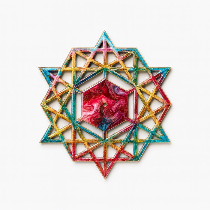 Triangle Loop MDF Wall Clock Base 50cm