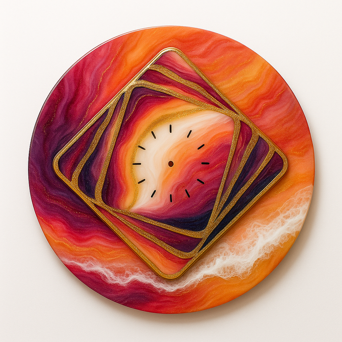 Square Shaped MDF Wall Clock Base 40*40cm