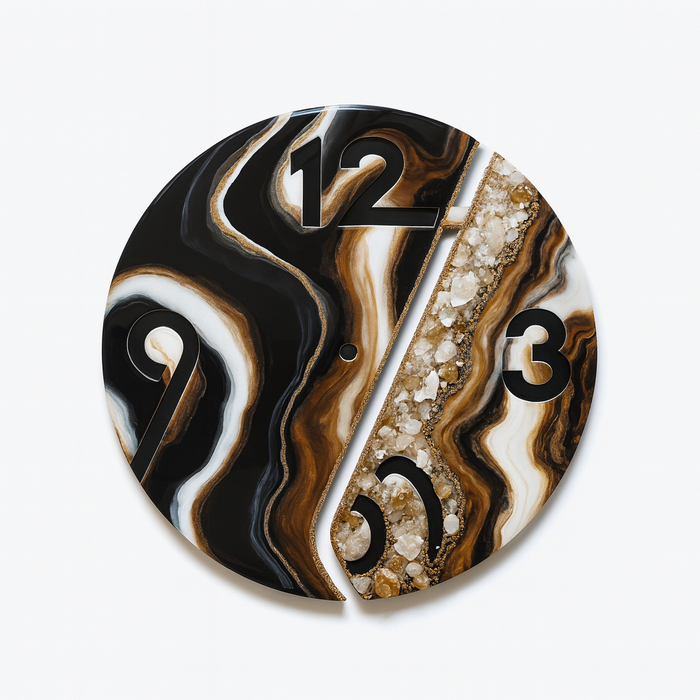 4 Digits MDF Wall Clock Base 50cm (Dia)