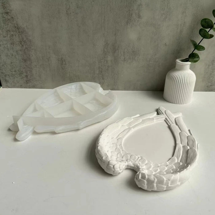 Wings Mirror Tray Silicone Mould | Mould - Resinarthub