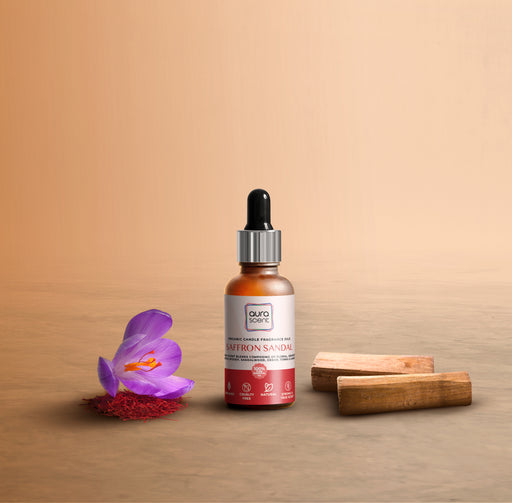 Saffron Sandal - Aura Scents Premium Candle Fragrances | candle - Resinarthub