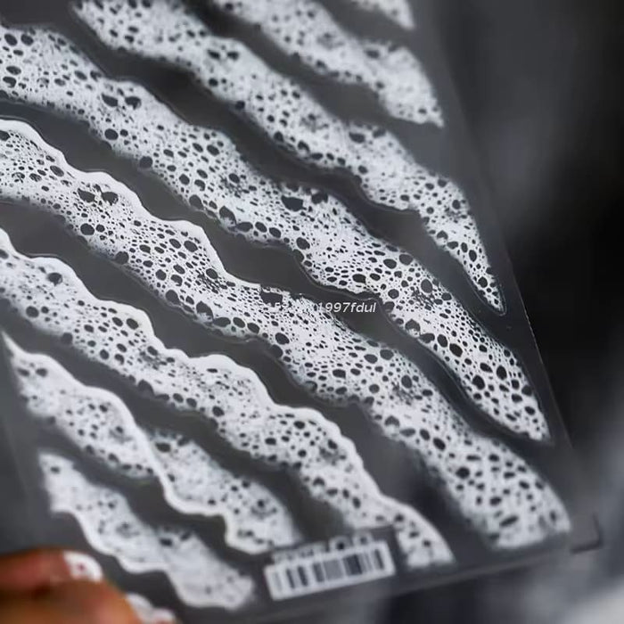 3D Effect Sea Wave Painting Resin Sticker | Mould - Resinarthub