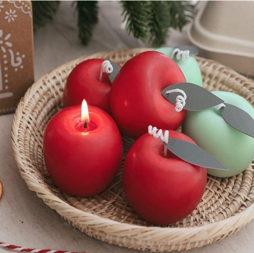 Apple Shaped Silicone Mold for Candle Making | Mould - Resinarthub