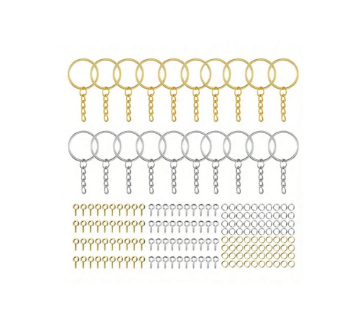 220pcs Mixed Keychain Rings for Resin Art | Tools - Resinarthub