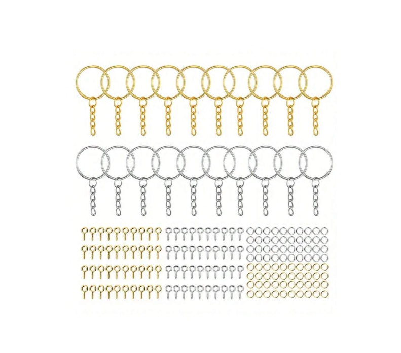 220pcs Mixed Keychain Rings for Resin Art | Tools - Resinarthub
