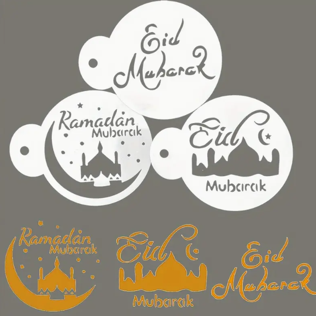 Eid Mubarak Stencil Set for Resin Art | Tools - Resinarthub
