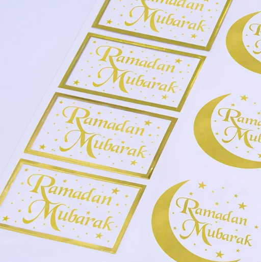 14-Pack Ramadan Mubarak Transparent Stickers for Resin Art | Fillings - Resinarthub