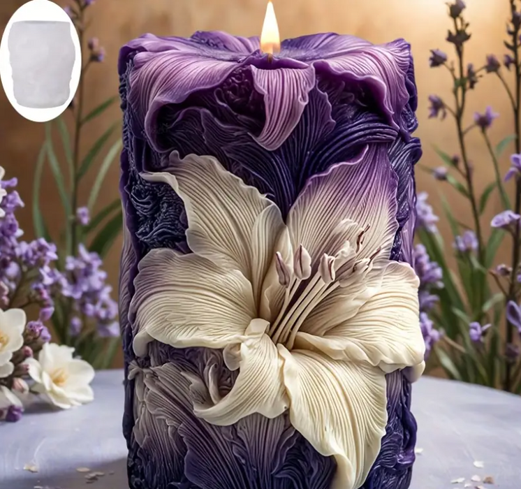 Lily Blossom Candle Silicone Mold